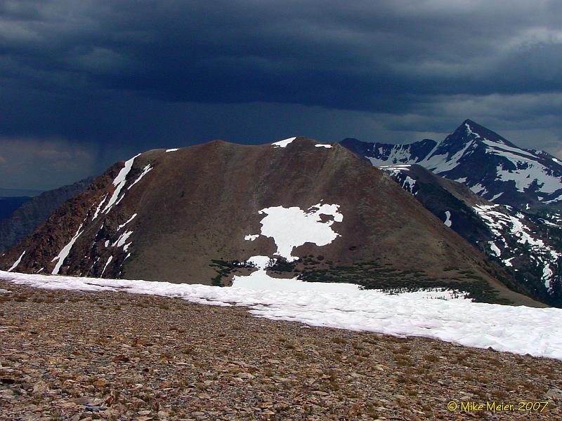 Tioga2006-33.jpg - Storms coming up on us from behind Tioga Peak.