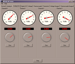 ksDaq Analog Output Sheet