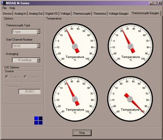 ksDaq Multiple Thermocouple Input Sheet